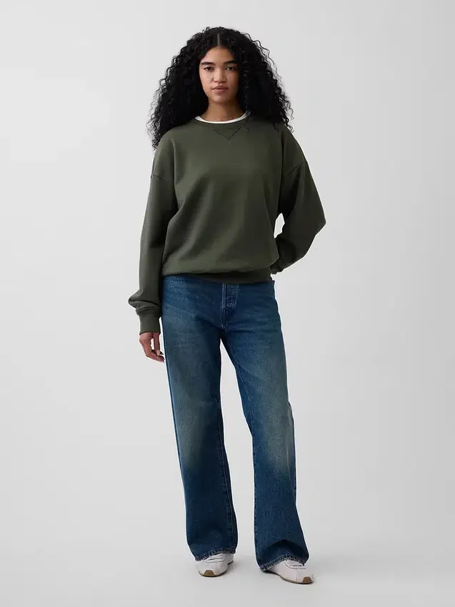 Oversized mikina pro dospělé z těžkého francouzského froté