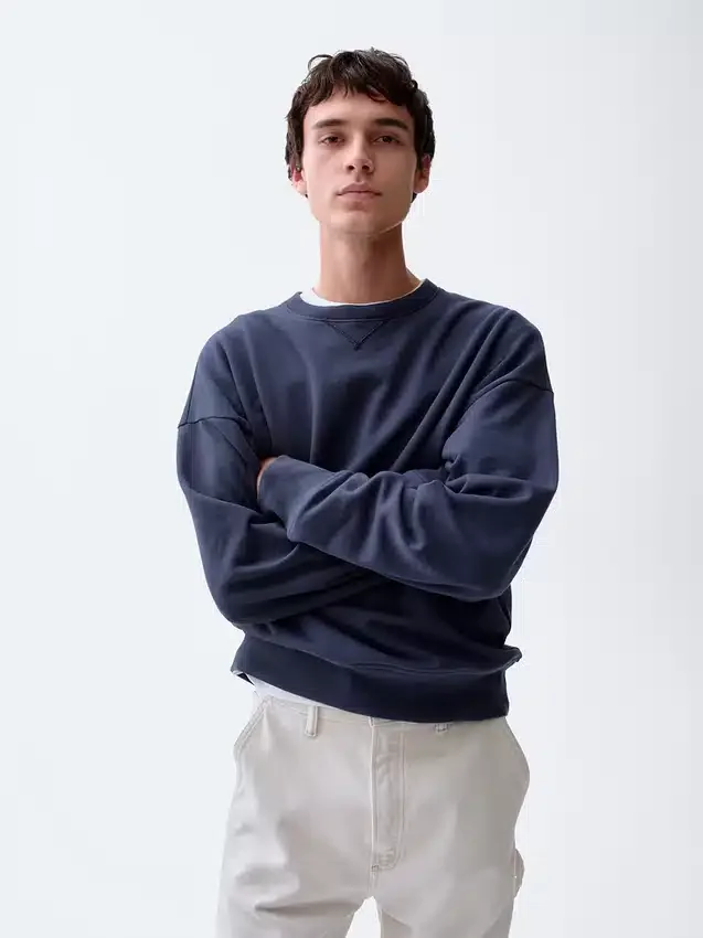 Oversized mikina pro dospělé z těžkého francouzského froté