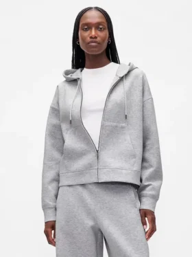 Oversized mikina s kapucí a zipem GapFit