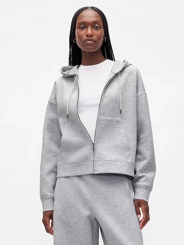 Oversized mikina s kapucí a zipem GapFit