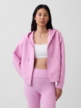 Oversized mikina s kapucí a zipem GapFit