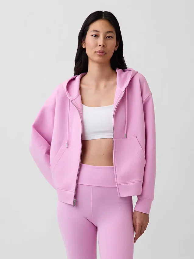 Oversized mikina s kapucí a zipem GapFit