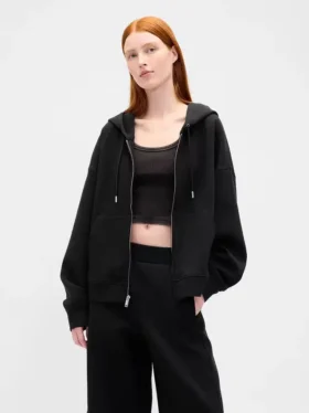 Oversized mikina s kapucí a zipem GapFit