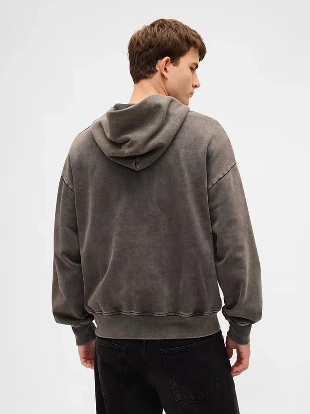 Oversized mikina s kapucí a zipem pro dospělé