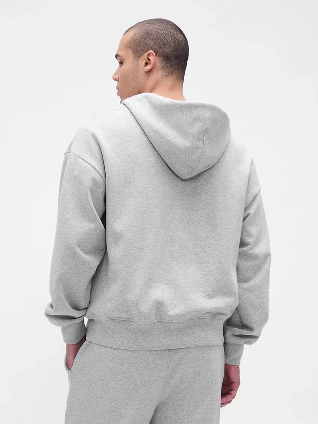 Oversized mikina s kapucí a zipem pro dospělé