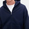 Oversized mikina s kapucí a zipem pro dospělé