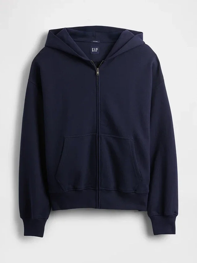 Oversized mikina s kapucí a zipem pro dospělé