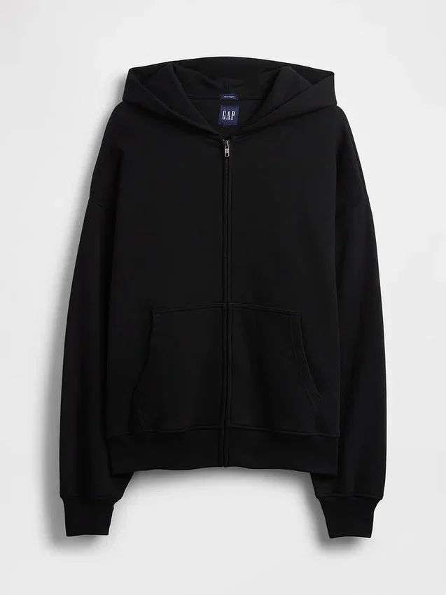 Oversized mikina s kapucí a zipem pro dospělé