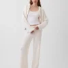 Oversized mikina s kapucí a zipem v pleteném vzoru „Shaker Stitch“ z materiálu CashSoft