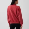 Oversized mikina s vysokým límcem z těžkého francouzského froté