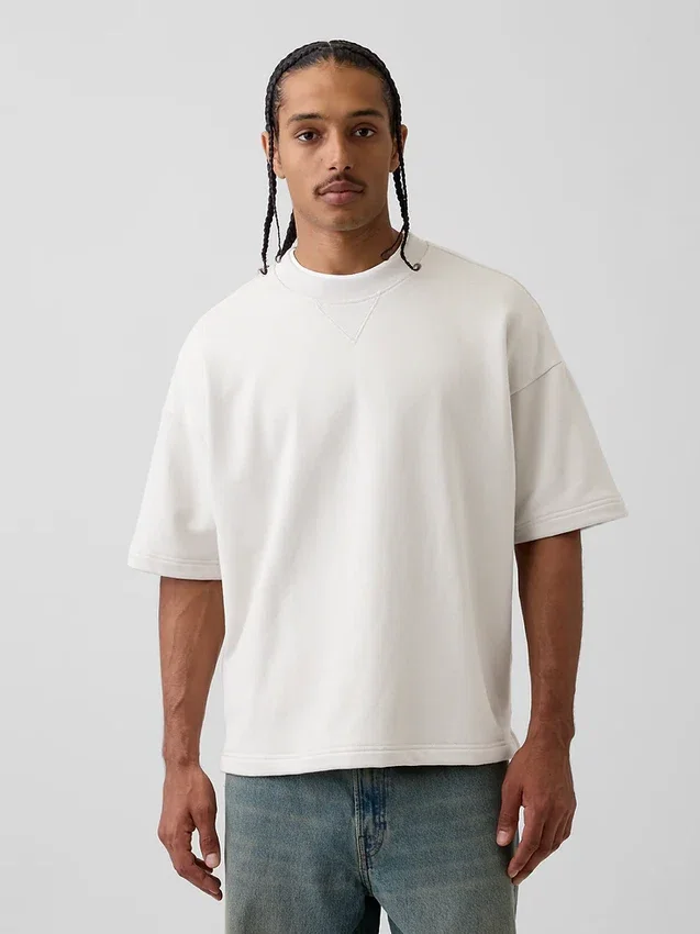 Oversized mikina z těžkého francouzského froté