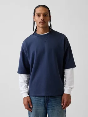 Oversized mikina z těžkého francouzského froté