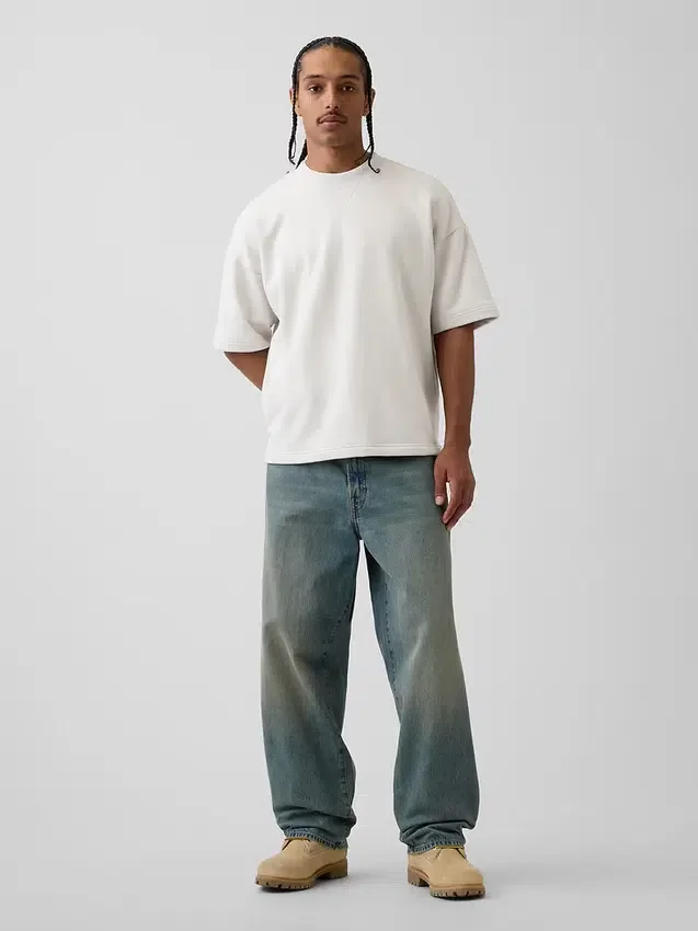 Oversized mikina z těžkého francouzského froté