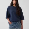 Oversized mikina z těžkého francouzského froté