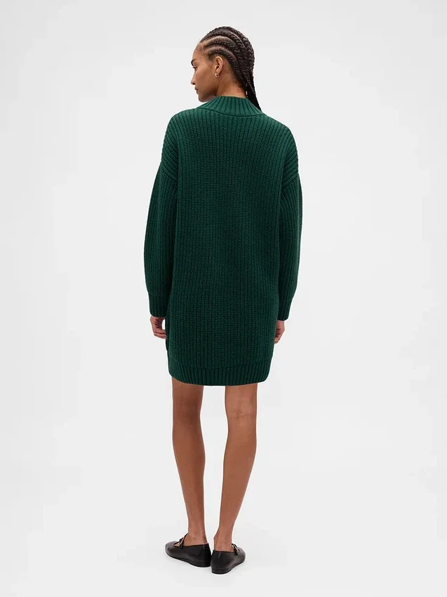 Oversized mini šaty s rolákem