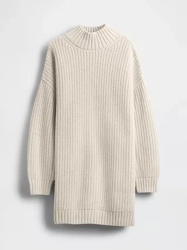 Oversized mini šaty s rolákem
