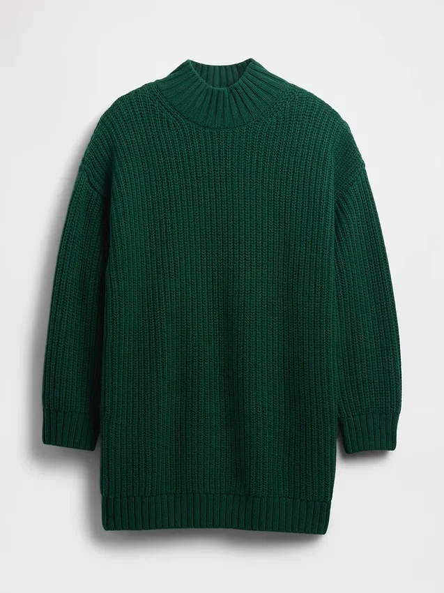 Oversized mini šaty s rolákem