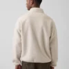 Oversized pulovr Sherpa s polovičním zipem