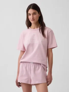 Oversized pyžamové tričko s logem Nap