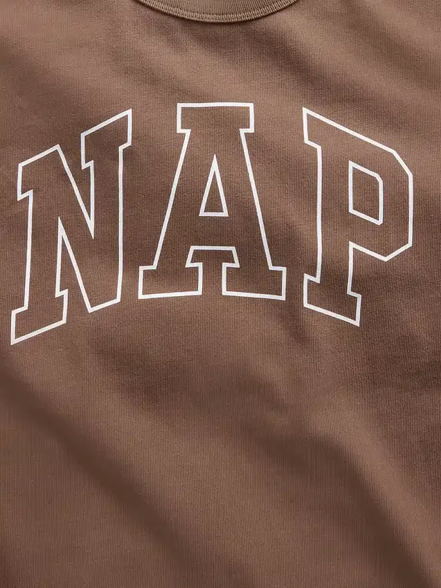 Oversized pyžamové tričko s logem Nap