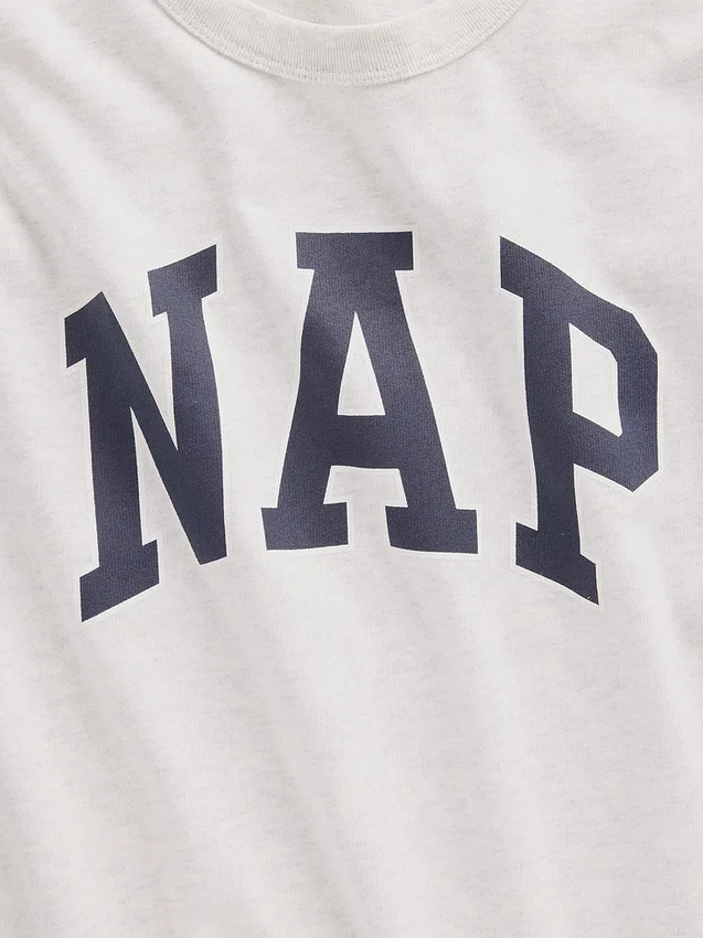 Oversized pyžamové tričko s logem Nap