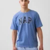Oversized pyžamové tričko s logem Nap