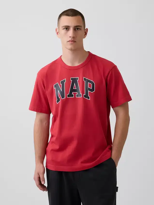 Oversized pyžamové tričko s logem Nap