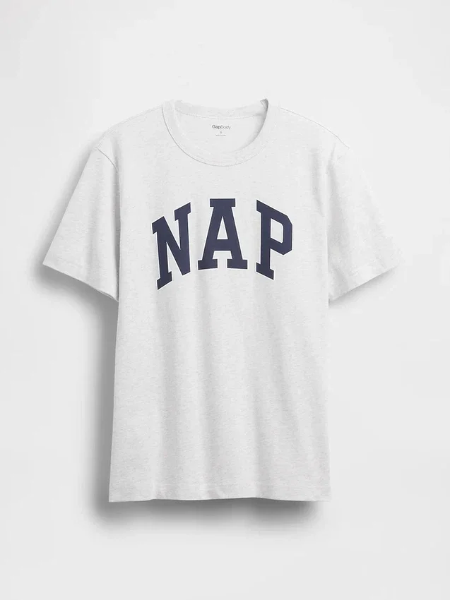 Oversized pyžamové tričko s logem Nap