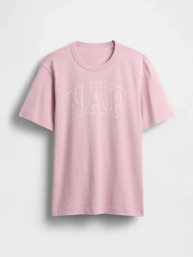Oversized pyžamové tričko s logem Nap