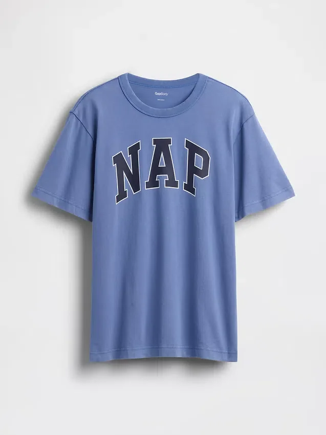 Oversized pyžamové tričko s logem Nap