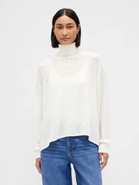 Oversized rolák s pointelle vzorem