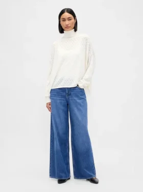 Oversized rolák s pointelle vzorem