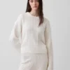 Oversized svetr s copánkovým vzorem z materiálu CashSoft