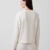 Oversized svetr s copánkovým vzorem z materiálu CashSoft
