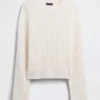Oversized svetr s copánkovým vzorem z materiálu CashSoft