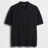 Oversized svetr s kapesním polo tričkem a čtvrtinovým zipem