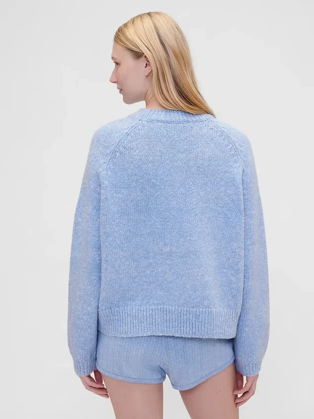 Oversized svetr s logem GAP × Summer Fridays