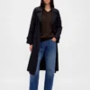 Oversized svetr s výstřihem do V z materiálu CashSoft