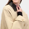 Oversized trenčkot z kepru