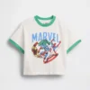 Oversized tričko s potiskem Marvel pro miminka a batolata