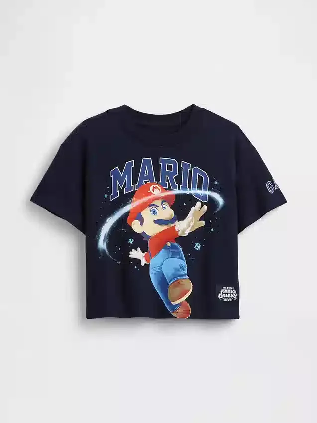 Oversized tričko s potiskem Super Mario pro batolata