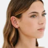 Pierced Co Malé náušnice ve tvaru broskvového srdíčka se šroubovacím uzávěrem