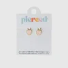 Pierced Co – přívěsek ve tvaru broskvového srdce pro náušnice typu „huggie“