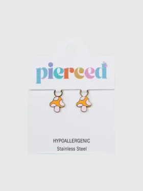 Pierced Co – přívěsky ve tvaru zahradních hub pro náušnice typu „huggie“