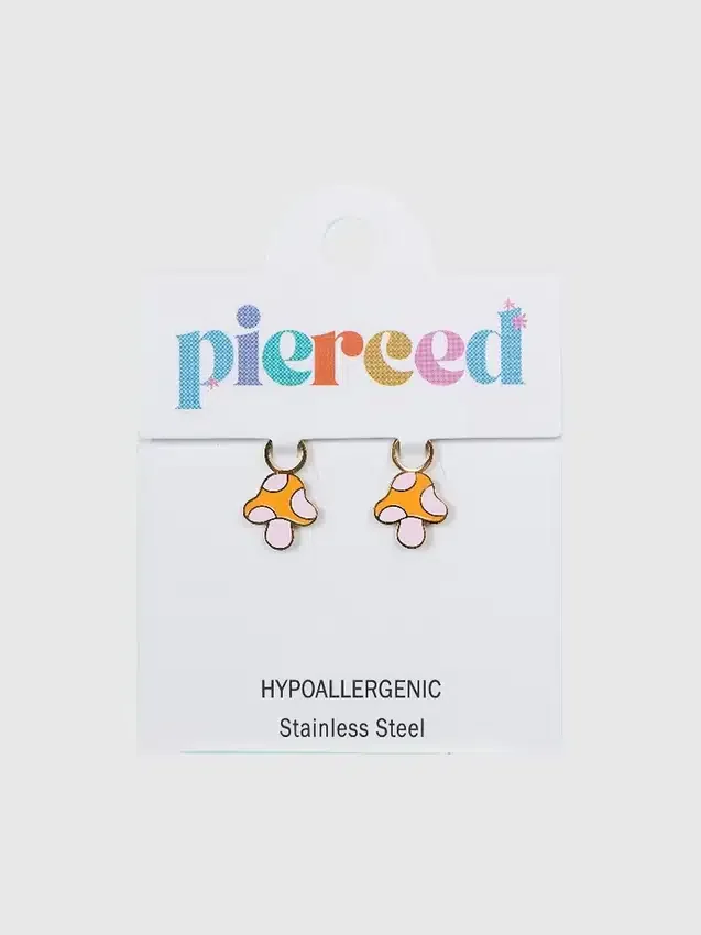 Pierced Co – přívěsky ve tvaru zahradních hub pro náušnice typu „huggie“