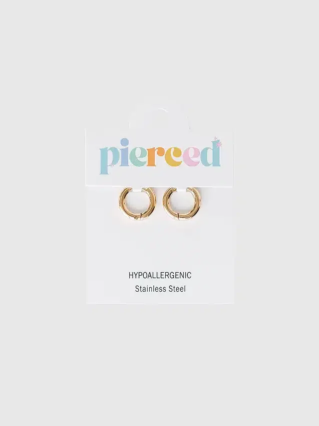 Pierced Co Zlaté náušnice typu „huggie“ 8 mm