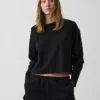Pletené oversized zkrácené tričko