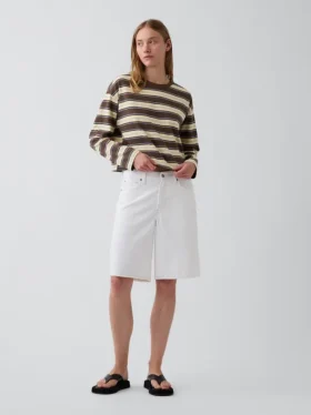Pletené oversized zkrácené tričko