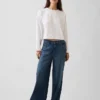 Pletené oversized zkrácené tričko