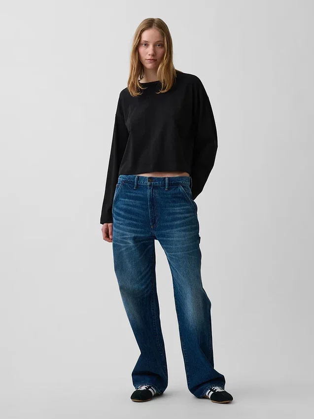 Pletené oversized zkrácené tričko